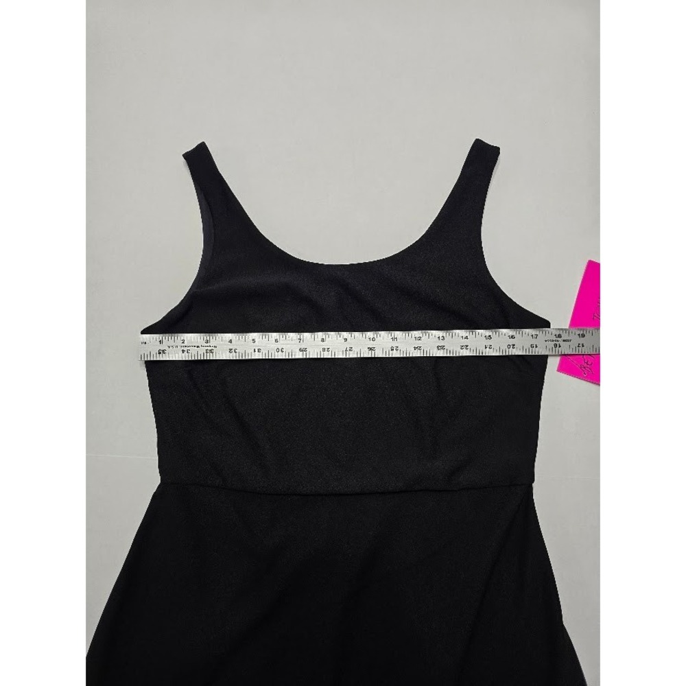 NWT Betsey Johnson Black Dress‎ One Shoulder Floral Embroidery Party Cocktail - Picture 5 of 12